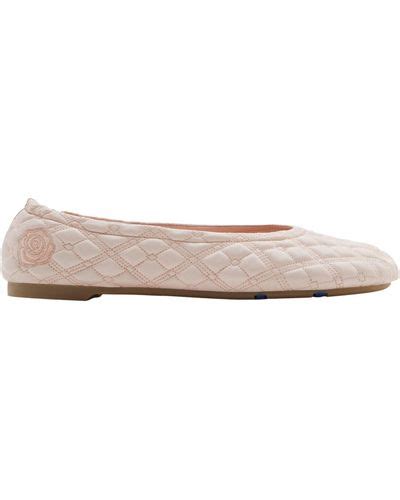 burberry pink women flats with bow|Burberry Flat Shoes for Women .